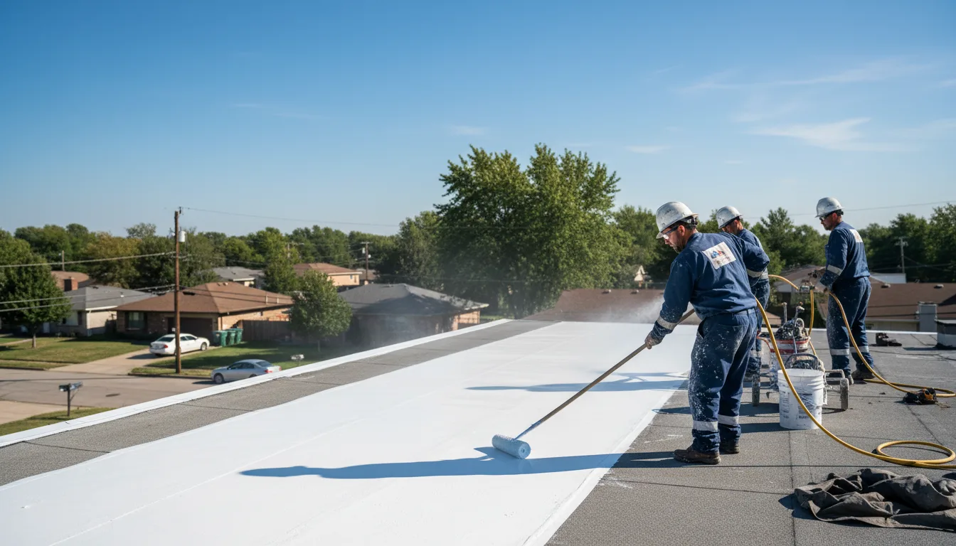 Commercial roof coating in Topinabee, MI near me